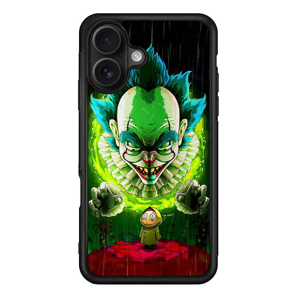 IT X Rick And Morty iPhone 16 Case - Oxvistore