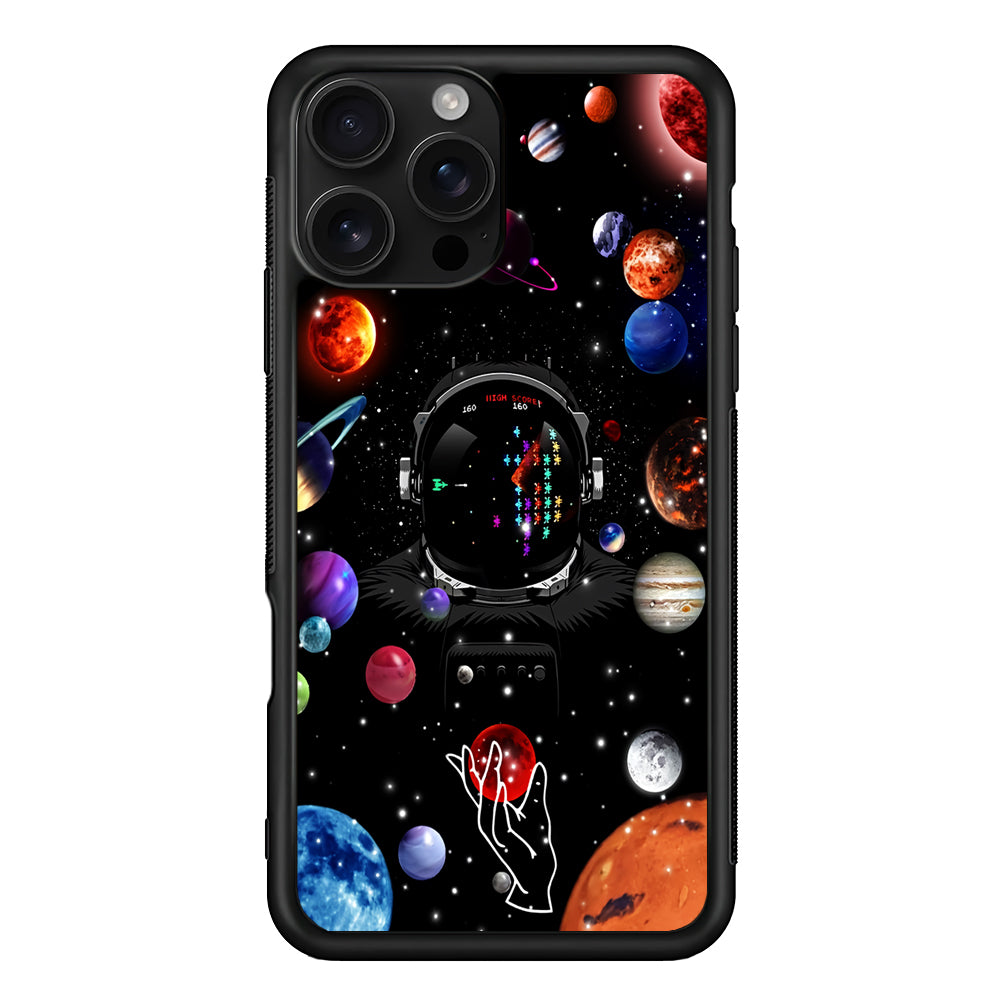 Astronaut Vintage Space Game iPhone 16 Pro Case | Durable Protective Case for iPhone 16 Pro