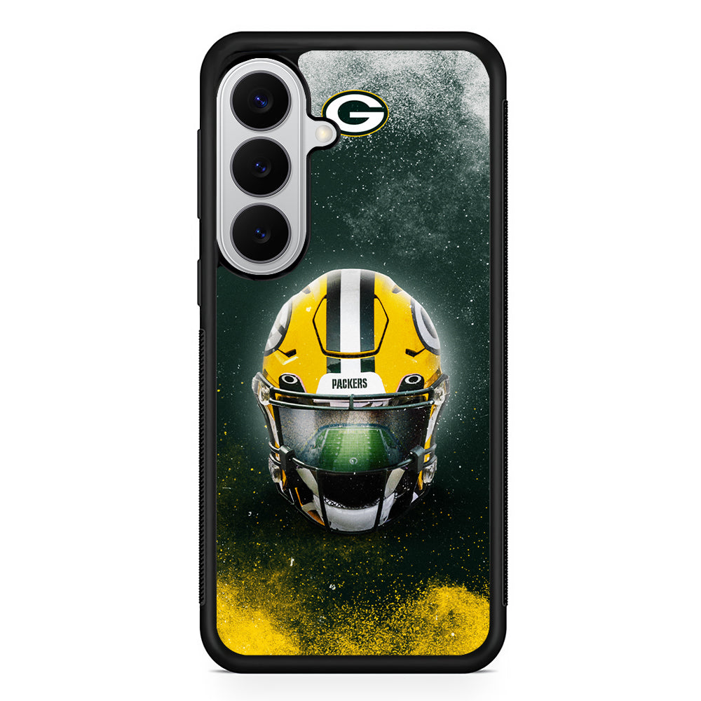 Green Bay Packers Helmet Samsung Galaxy S26 Case | Protective Rubber Cover