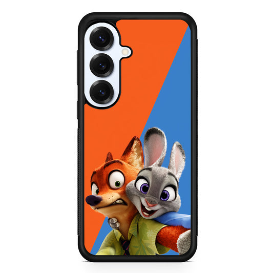 Zootopia Nick and Judy Selfie Samsung Galaxy S25 Plus Case | Slim Rubber Cover for Samsung Galaxy S25 Plus