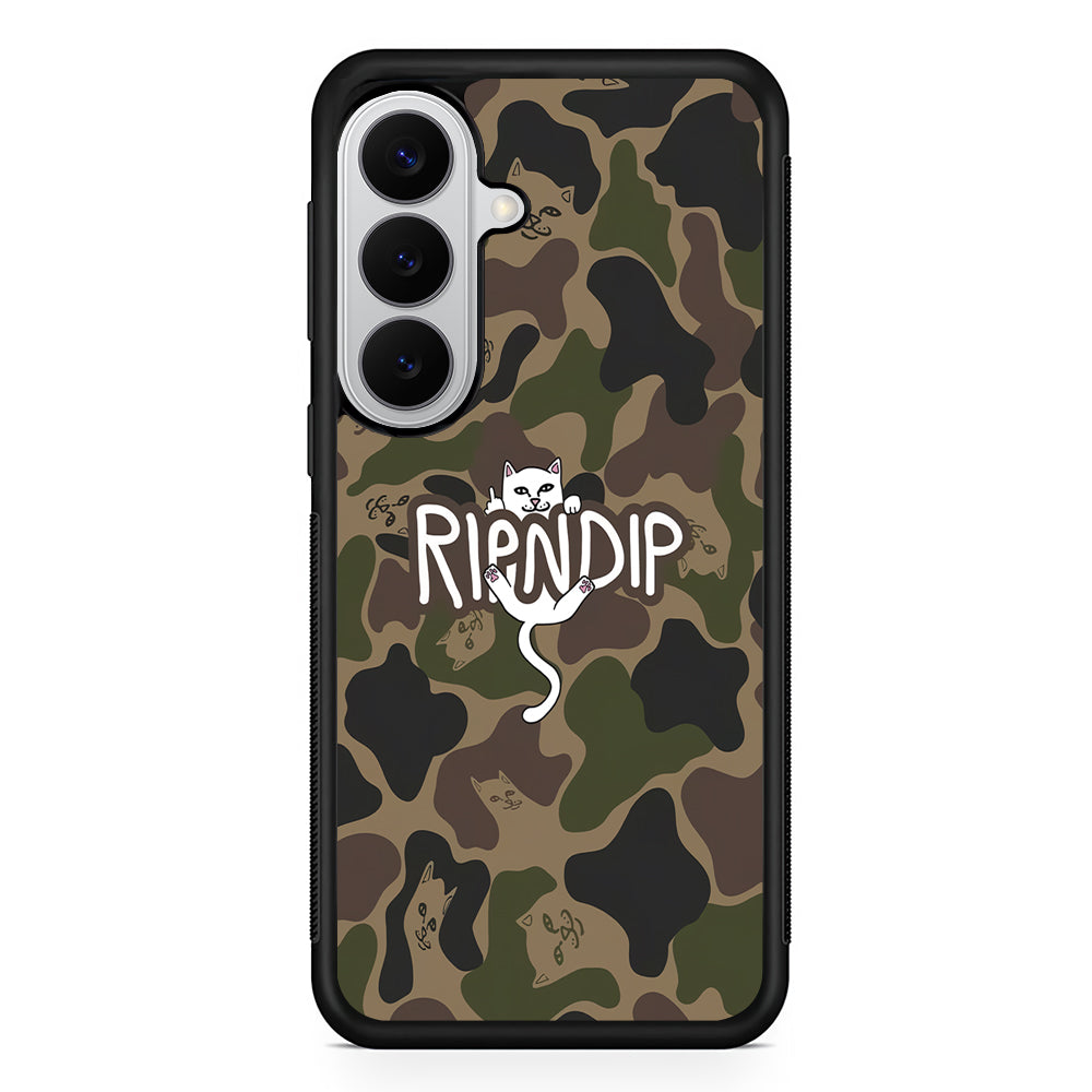 Rip N Dip Green Camo Samsung Galaxy S26 Case | Slim Rubber Case for Samsung Galaxy S26