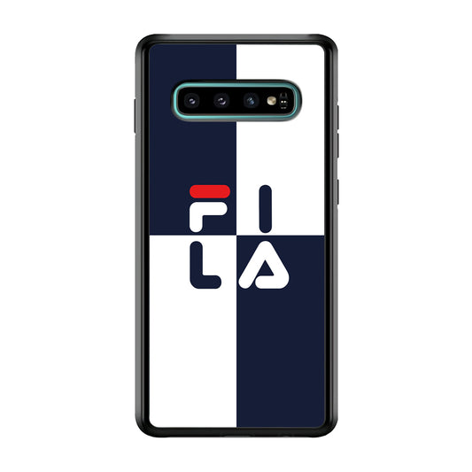 Fila Box Word Samsung Galaxy S10 Plus Case | Slim Rubber Case for Samsung Galaxy S10 Plus