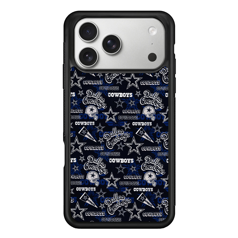 Dallas Cowboys Pattern iPhone 17 Pro Case | Slim Rubber Case for iPhone 17 Pro
