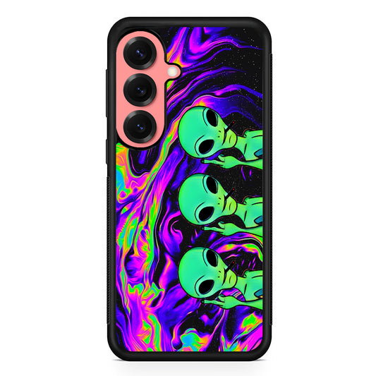 Marble Three Aliens Samsung Galaxy S25 Case | Protective Case for Samsung Galaxy S25