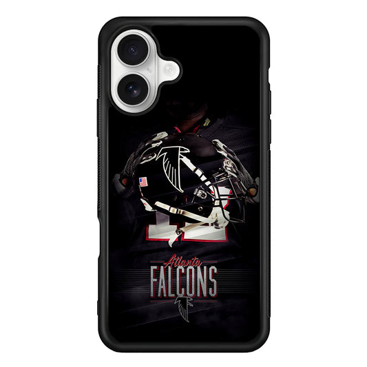 Atlanta Falcons Helmet iPhone 16 Plus Case | Durable Protective Rubber Cover