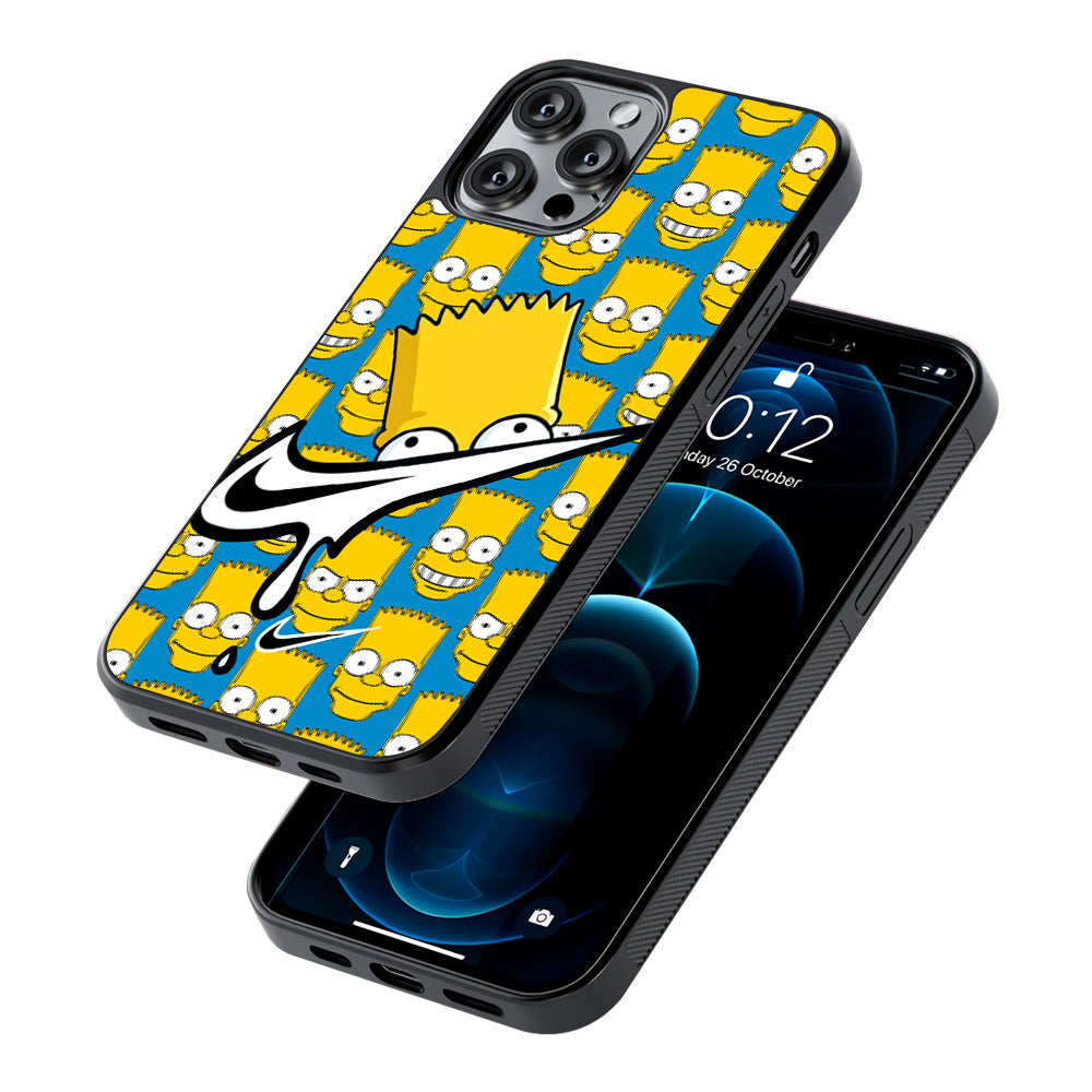 Nike Bart Vibes Face 2D Rubber Phone Case | Slim Protective Phone Case