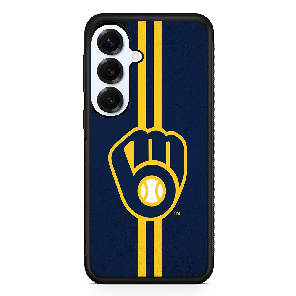 Milwaukee Brewers Logo Samsung Galaxy S25 Plus Case | Slim Rubber Cover for Samsung Galaxy S25 Plus