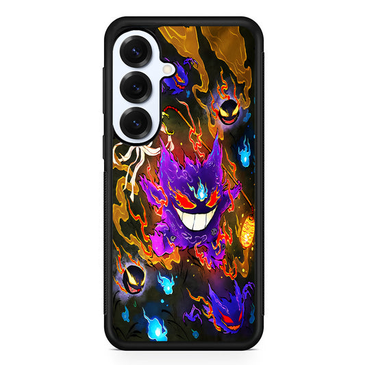 Pokemon Gengar Evolution Samsung Galaxy S25 Plus Case | Slim Rubber Cover for Samsung Galaxy S25 Plus