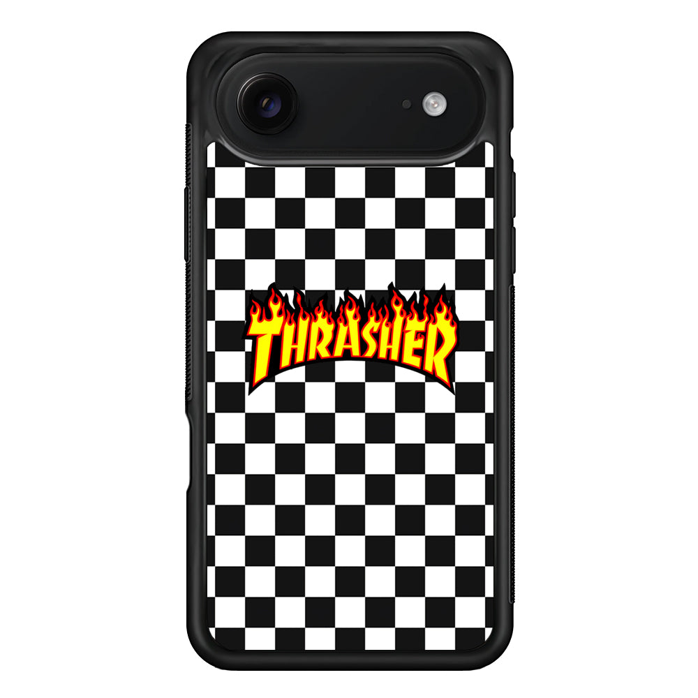 Thrasher Chess Pattern iPhone 17 Air Case | Slim Rubber Case for iPhone 17 Air