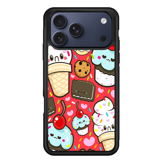 Cute Desserts Cupcake iPhone 17 Pro Max Case | Slim Protective Cover for iPhone 17 Pro Max