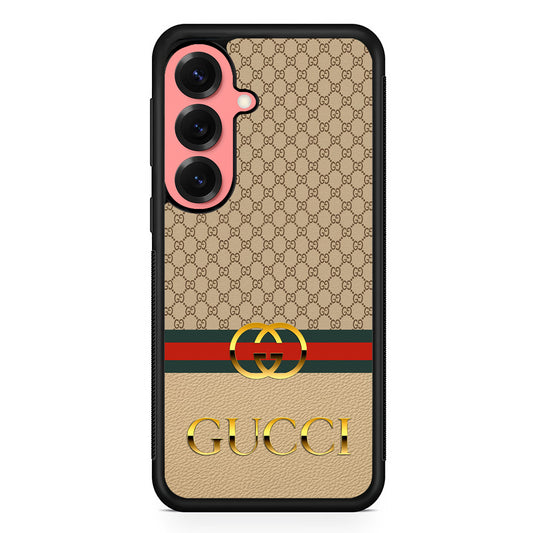 Gucci Gold Clasp Samsung Galaxy S25 Case | Slim Rubber Case for Samsung Galaxy S25