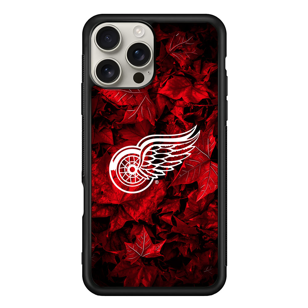 Detroit Red Wings Maple Leaves iPhone 16 Pro Max Case | Stylish Protective Case for iPhone 16 Pro Max