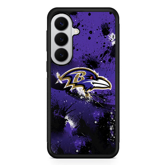 Baltimore Ravens Abstract Samsung Galaxy S26 Case | Protective Rubber Cover