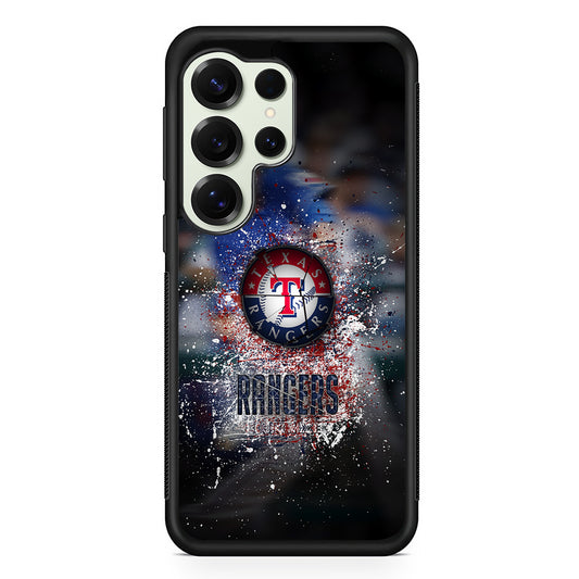Texas Rangers Logo Samsung Galaxy S25 Ultra Case | Durable Rubber Case for Samsung Galaxy S25 Ultra