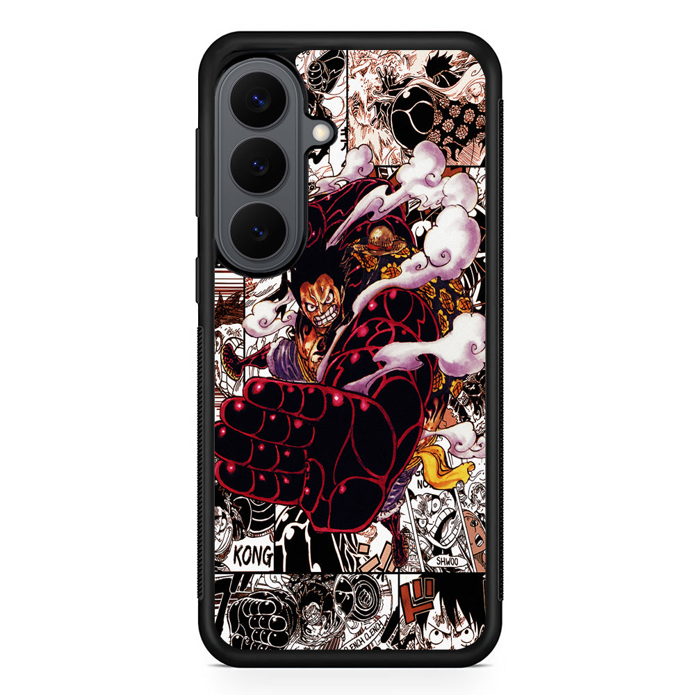 One Piece Luffy Gear 4 Comic Samsung Galaxy S26 Plus Case | Slim Rubber Case for Samsung Galaxy S26 Plus