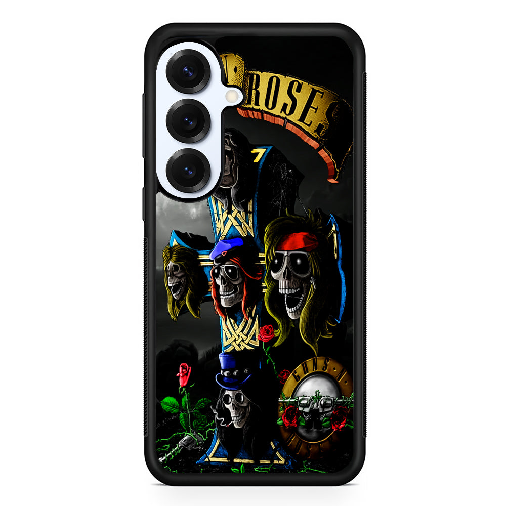 Guns and Roses Music Rock Samsung Galaxy S25 Plus Case | Slim Rubber Cover for Samsung Galaxy S25 Plus