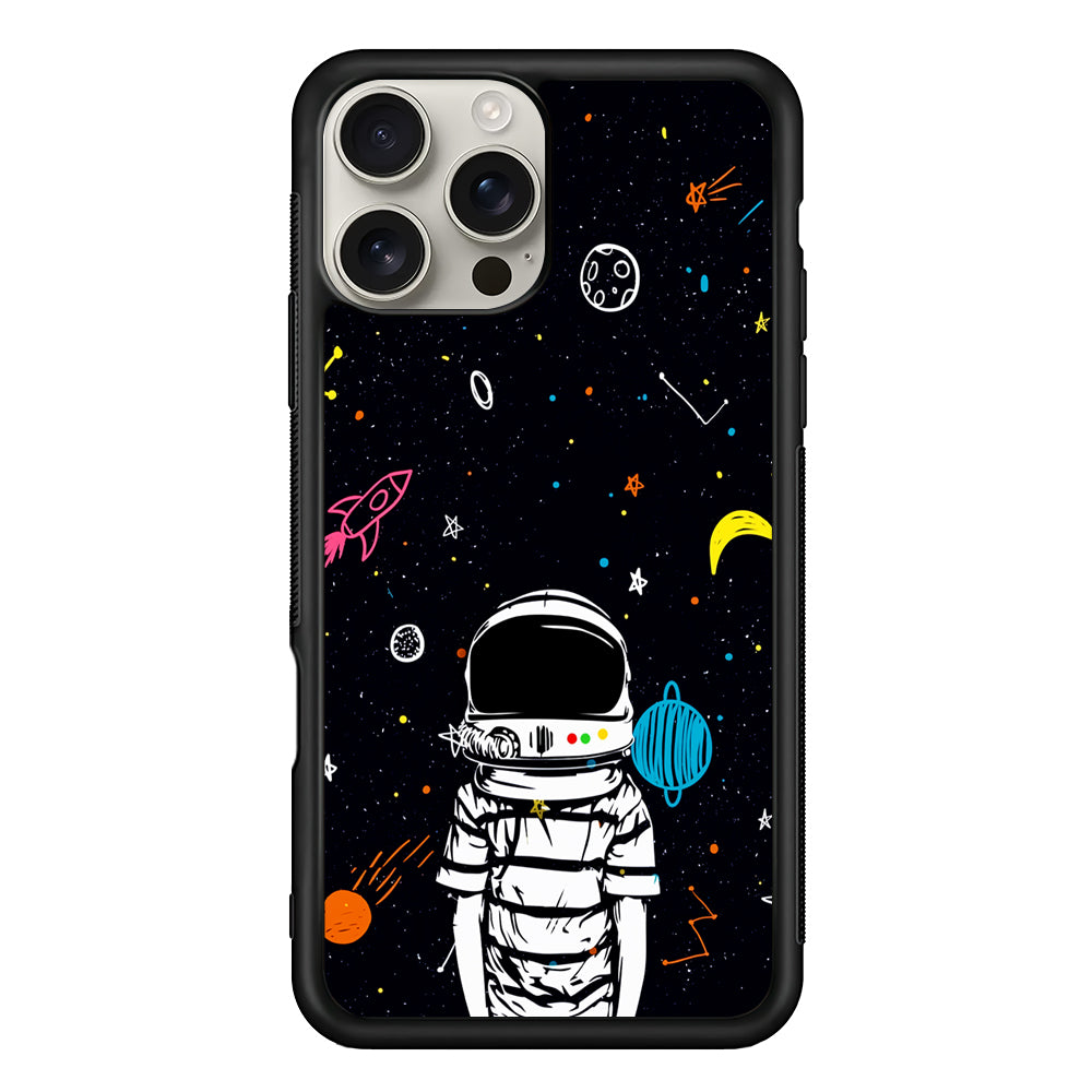 Astronaut Standing in Space iPhone 16 Pro Max Case | Stylish Protective Case for iPhone 16 Pro Max