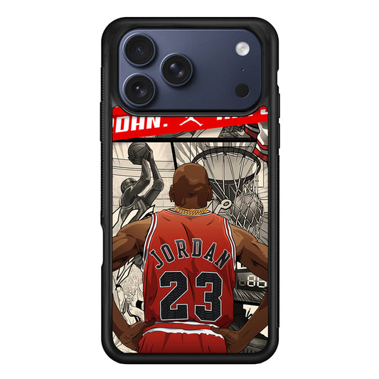 Air Jordan Looking at Victory iPhone 17 Pro Max Case | Durable Rubber Case for iPhone 17 Pro Max