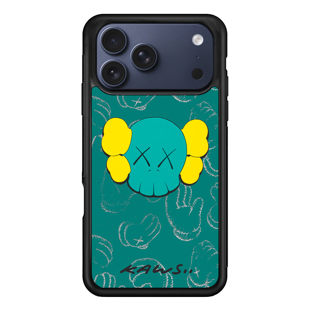 Kaws Face Tosca Touch iPhone 17 Pro Max Case | Slim Rubber Case for iPhone 17 Pro Max