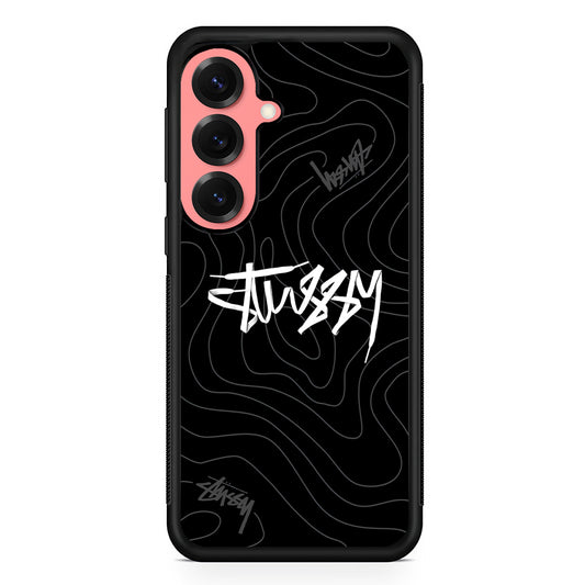 Stussy Black Vibes Samsung Galaxy S25 Case | Slim Rubber Case for Samsung Galaxy S25