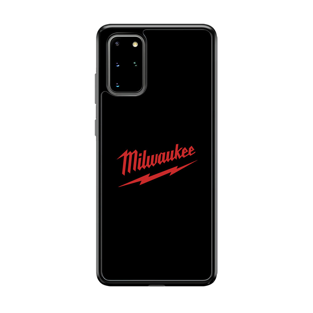 Milwaukee Tool Black Background Samsung Galaxy S20 Plus Case | Slim Rubber Case for Samsung Galaxy S20 Plus