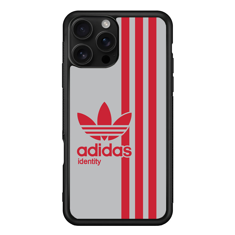 Adidas Red Identity iPhone 16 Pro Case - Stylish Protective Cover for iPhone 16 Pro