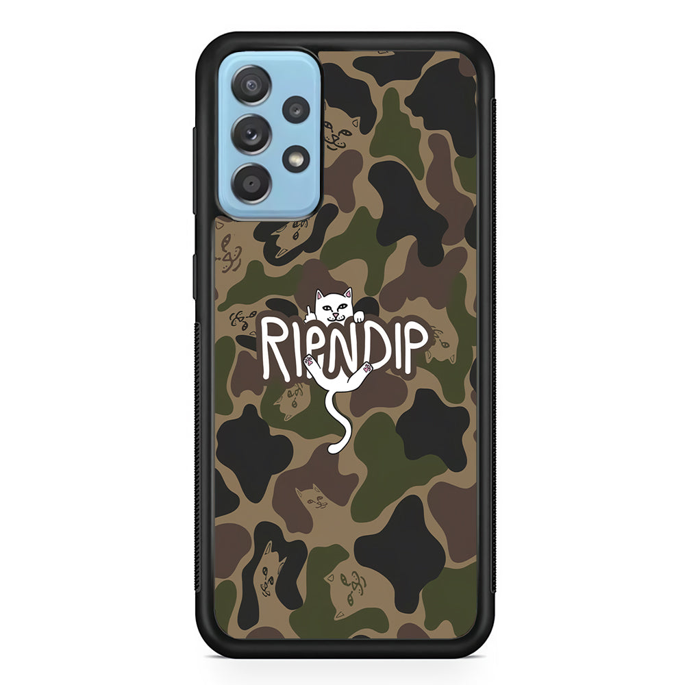 Rip N Dip Green Camo Samsung Galaxy A72 Case | Slim Rubber Case for Samsung Galaxy A72