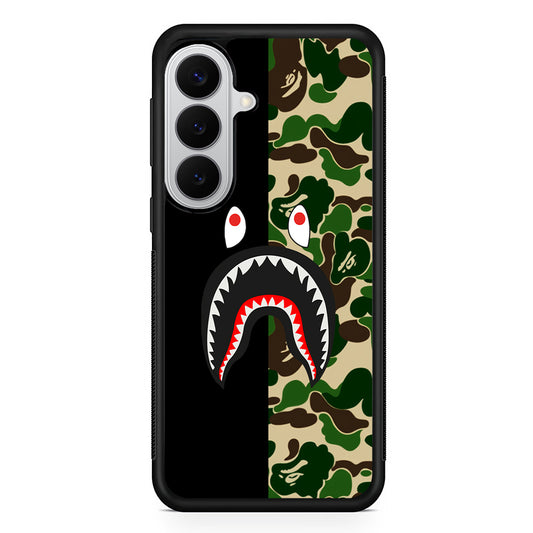 Bape Black Green Camo Samsung Galaxy S26 Case | Slim Rubber Case for Samsung Galaxy S26