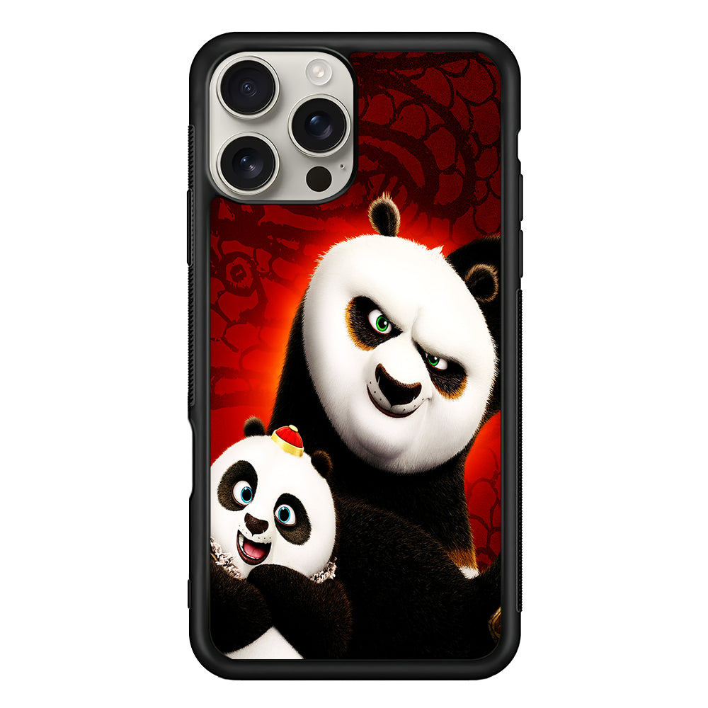 Kung Fu Panda With Baby Po iPhone 16 Pro Max Case | Stylish Protective Case for iPhone 16 Pro Max