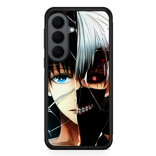 Ken Kaneki Tokyo Ghoul Face Samsung Galaxy S26 Plus Case | Slim Rubber Case for Samsung Galaxy S26 Plus