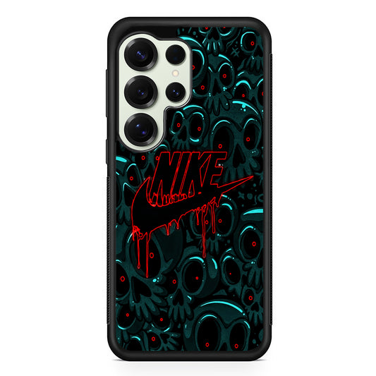 Nike Logo Skull Art Samsung Galaxy S25 Ultra Case | Durable Rubber Case for Samsung Galaxy S25 Ultra