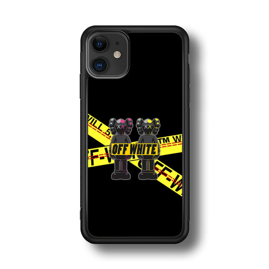Kaws Twin Off White iPhone 11 Case | Slim Rubber Case for iPhone 11