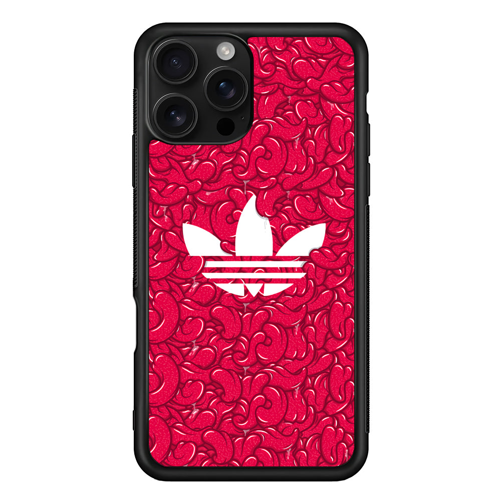 Adidas Red Tongue iPhone 16 Pro Case - Stylish Protective Cover for iPhone 16 Pro