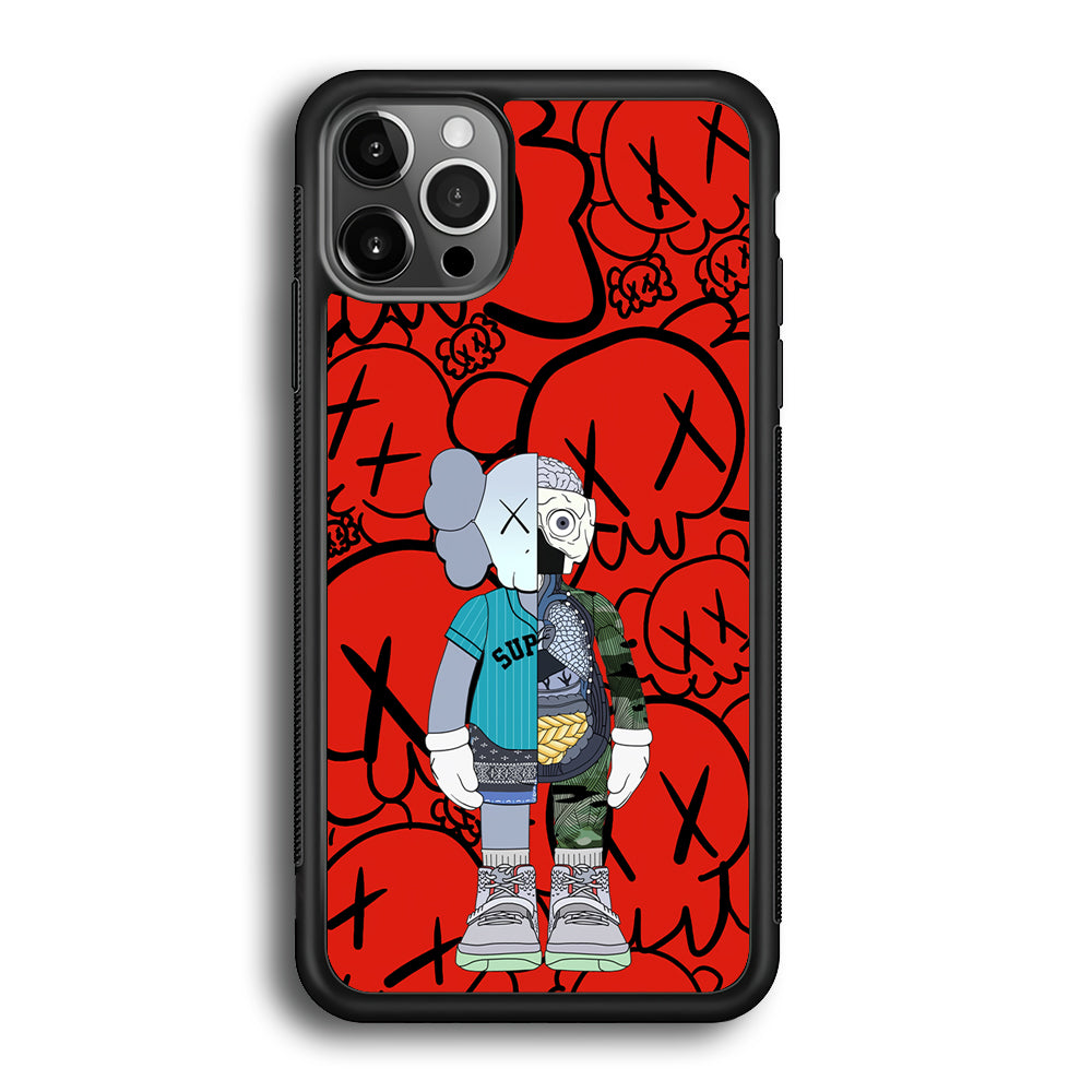 Kaws Graffiti Red iPhone 12 Pro Case | Slim Rubber Case for iPhone 12 Pro