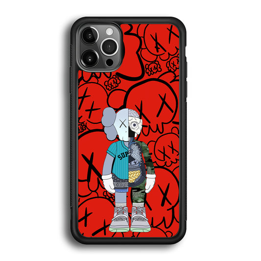 Kaws Graffiti Red iPhone 12 Pro Max Case | Slim Rubber Case for iPhone 12 Pro Max