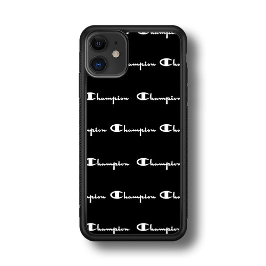 Champion Bland And White iPhone 12 Case | Slim Rubber Case for iPhone 12