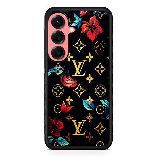 Louis Vuitton Flowers Design Samsung Galaxy S25 Case | Slim Rubber Case for Samsung Galaxy S25