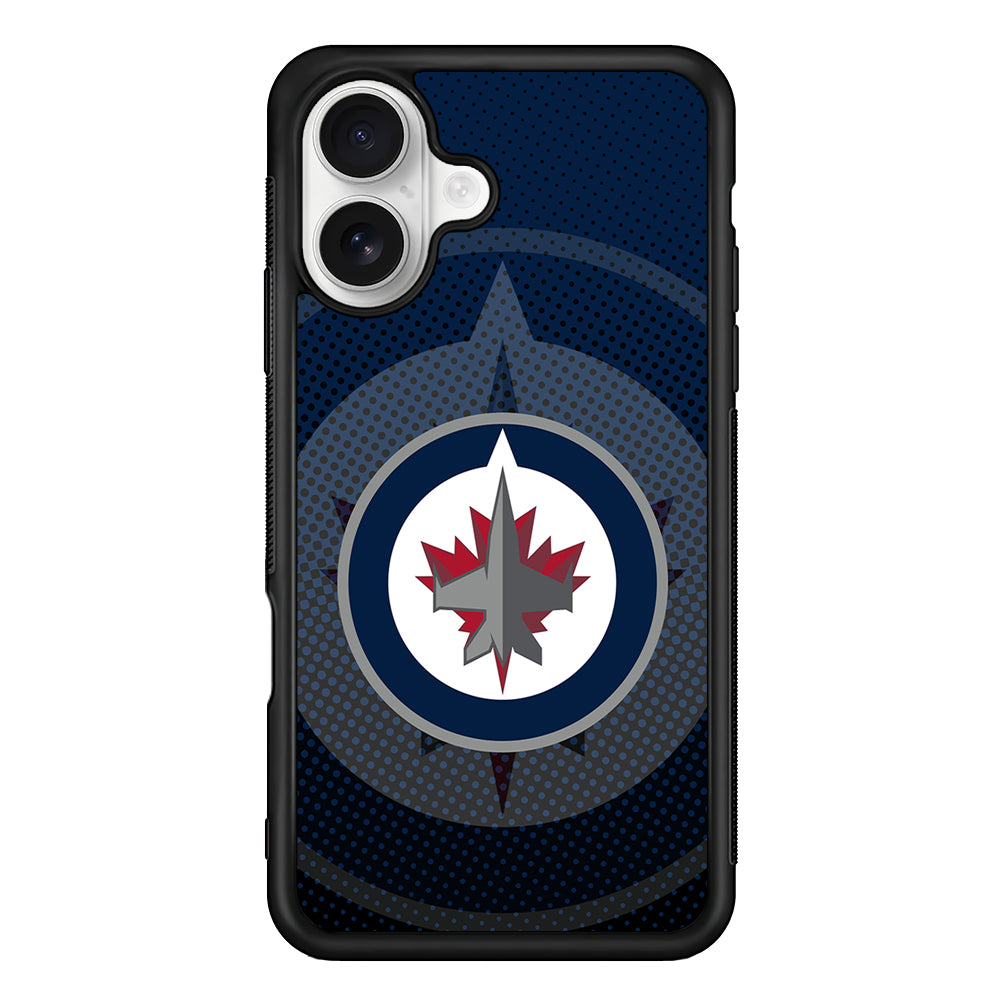Winnipeg Jets Logo iPhone 16 Plus Case | Durable Protective Rubber Cover