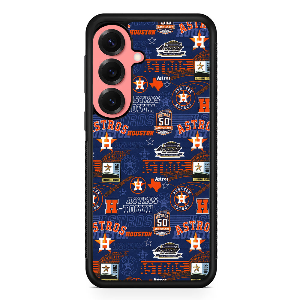 Houston Astros Retro Samsung Galaxy S25 Case | Protective Case for Samsung Galaxy S25