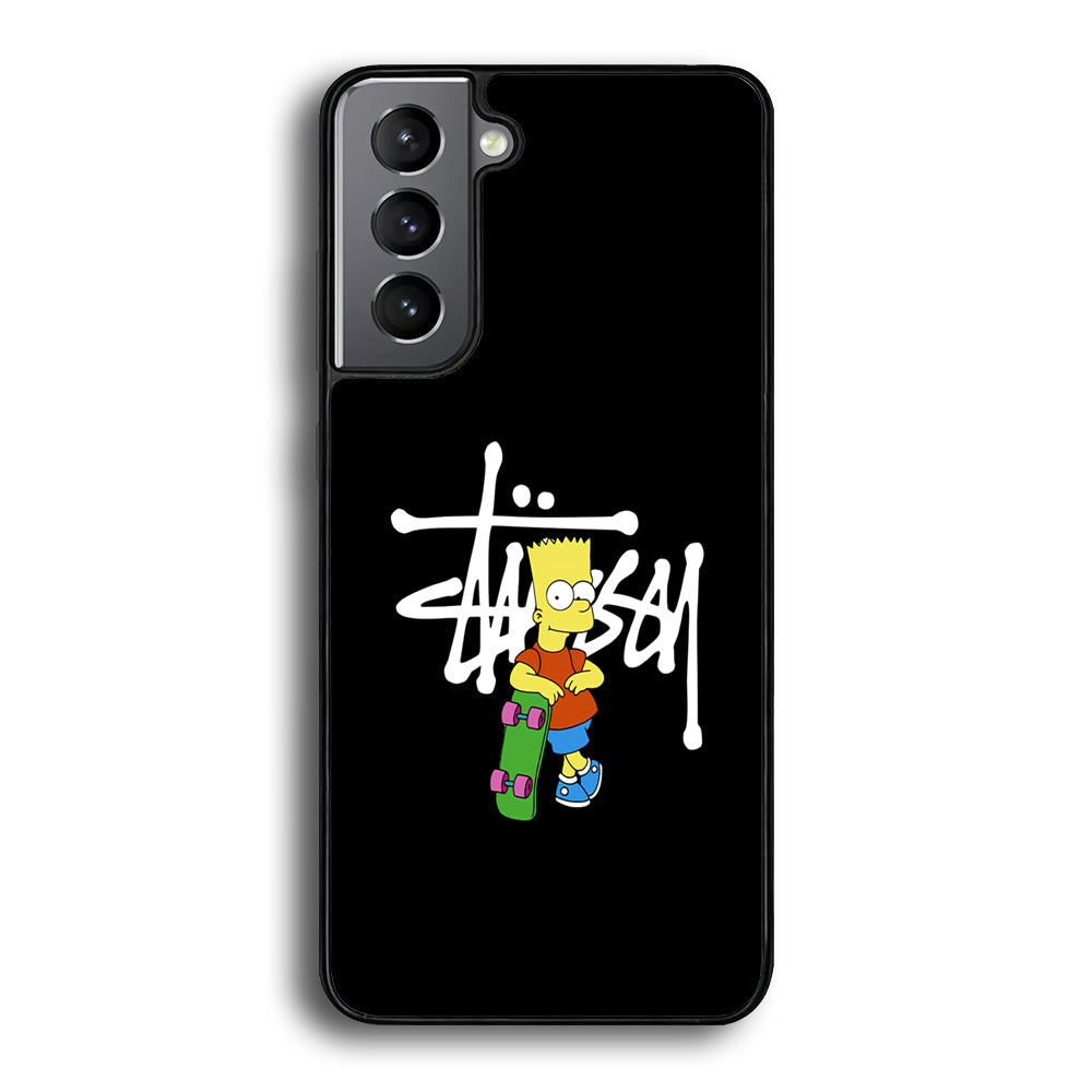 Stussy Simpson Skate Samsung Galaxy S21 Case | Slim Rubber Case for Samsung Galaxy S21