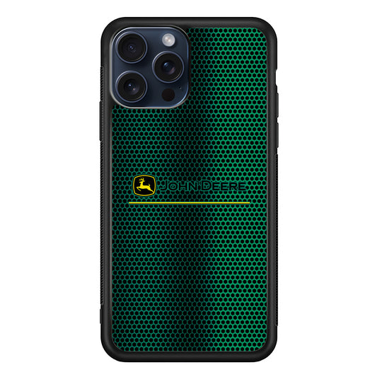 John Deere Luxury Hexagon iPhone 15 Pro Max Case | Slim Rubber Case for iPhone 15 Pro Max