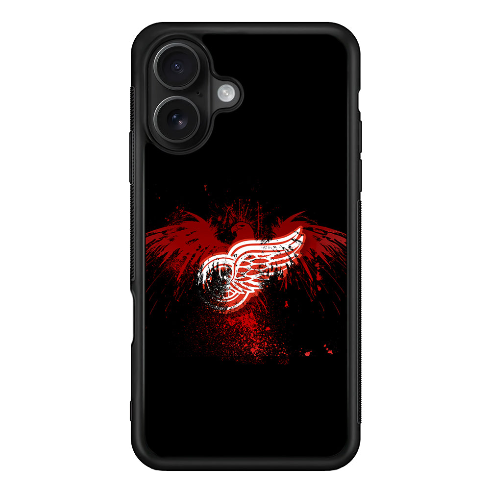 Detroit Red Wings Eagle iPhone 16 Case - Oxvistore