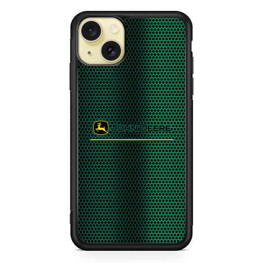 John Deere Luxury Hexagon iPhone 15 Plus Case | Slim Rubber Case for iPhone 15 Plus