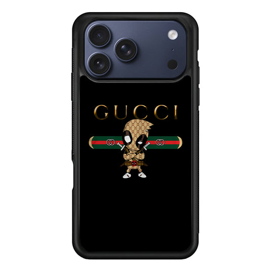 Gucci Deadpool Style iPhone 17 Pro Max Case | Slim Rubber Case for iPhone 17 Pro Max
