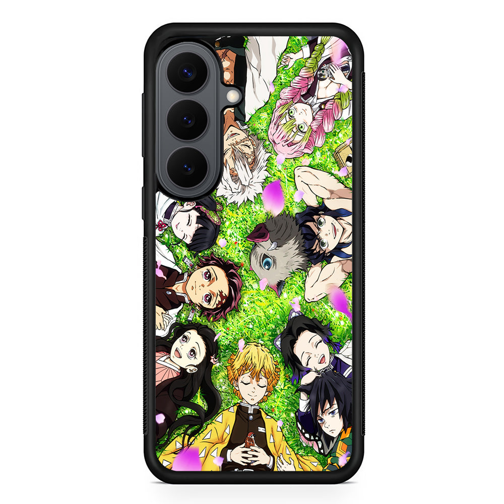 Demon Slayer All Characters Samsung Galaxy S26 Plus Case | Slim Rubber Case for Samsung Galaxy S26 Plus