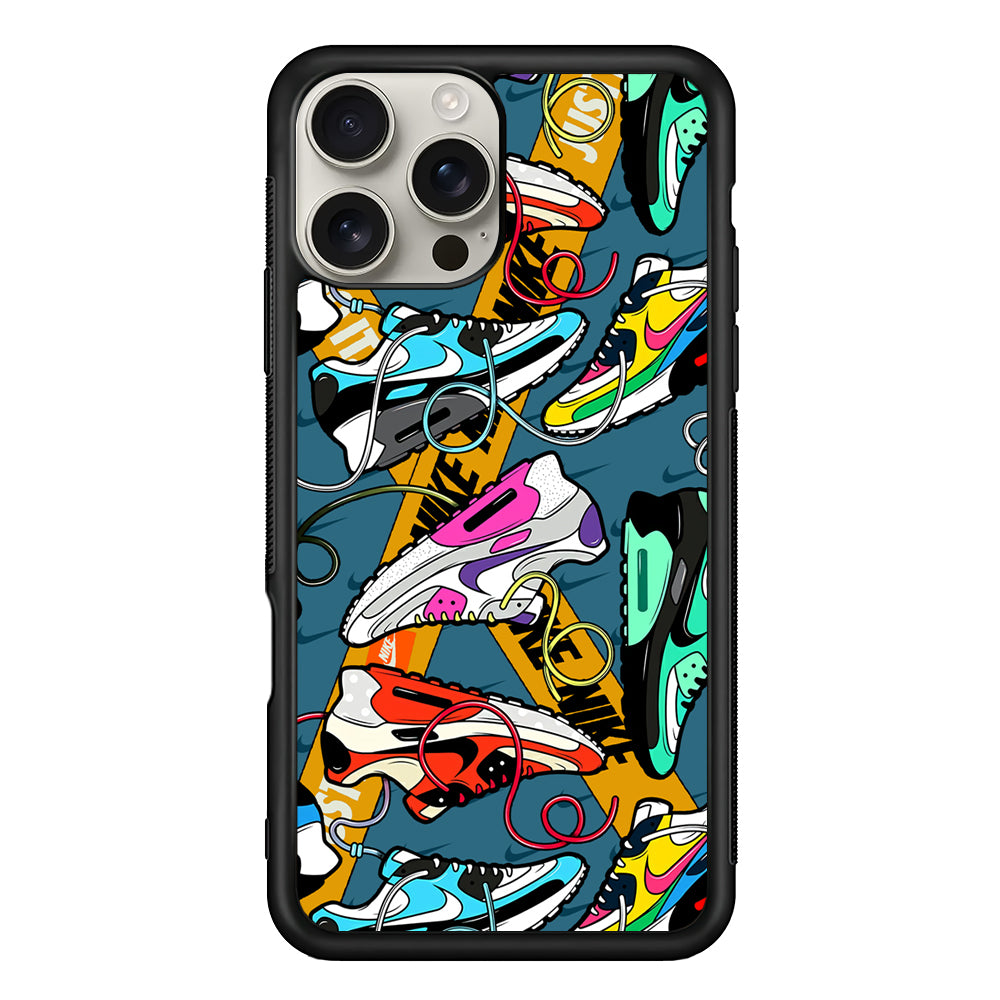 Nike Twister Shoelaces iPhone 16 Pro Max Case | Durable Everyday Protective Cover