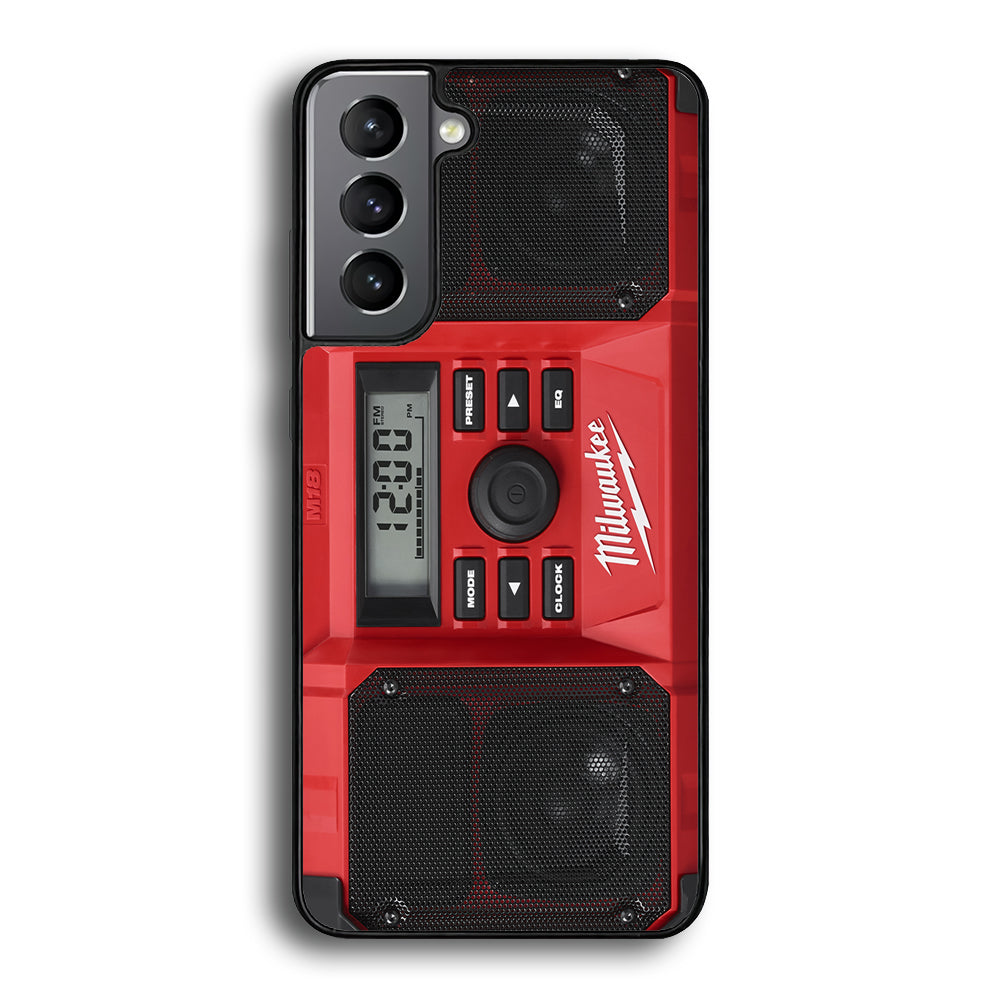Milwaukee Tool Radio Samsung Galaxy S21 Case | Slim Rubber Case for Samsung Galaxy S21
