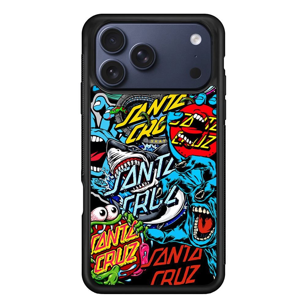 Santa Cruz Skateboard logo iPhone 17 Pro Max Case | Slim Rubber Case for iPhone 17 Pro Max